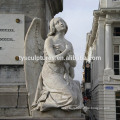 Custom hand carved famous female angel statues praying stone sculpture